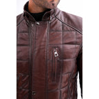 Vinci The Modena Quilted Leather Men Jacket