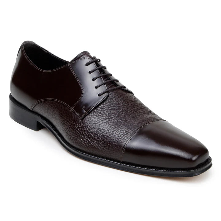 Belvedere Studio Men's Dress Shoes Alexander Deerskin Leather Brown