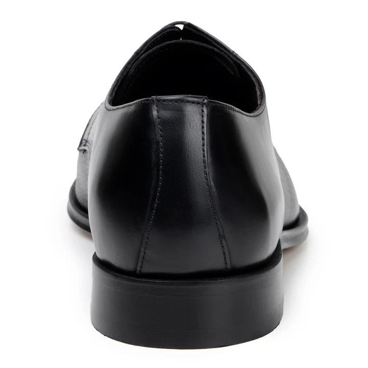 Belvedere Studio Men's Dress Shoes Alexander Deerskin Leather Black