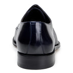 Belvedere Studio Men's Dress Shoes Alexander Deerskin Leather Navy