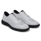 Belvedere Men's Shoes Maxim Wingtip Rich Patent Leather White Sneaker