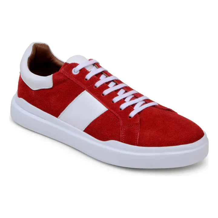 Belvedere Sneaker Suede Leather Olivier Red Shoes