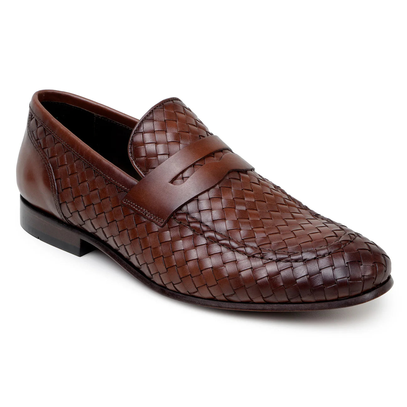 Belvedere Slip-on Penny Loafers Shoes Italian Calfskins Luca Ant.Tan