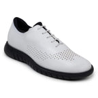 Belvedere Men's Shoes Maxim Wingtip Rich Patent Leather White Sneaker