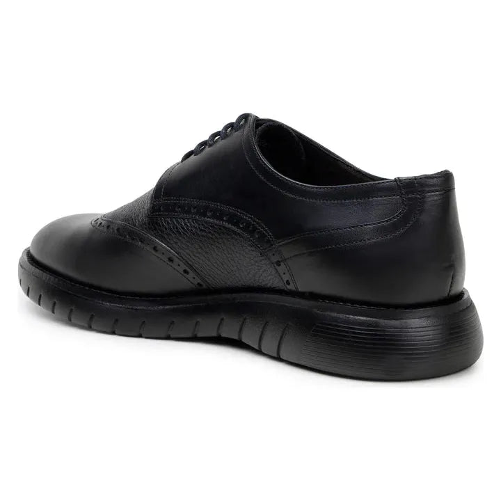 Belvedere Studio Enzo Men's Walking Lace Up Sneaker Leather Black