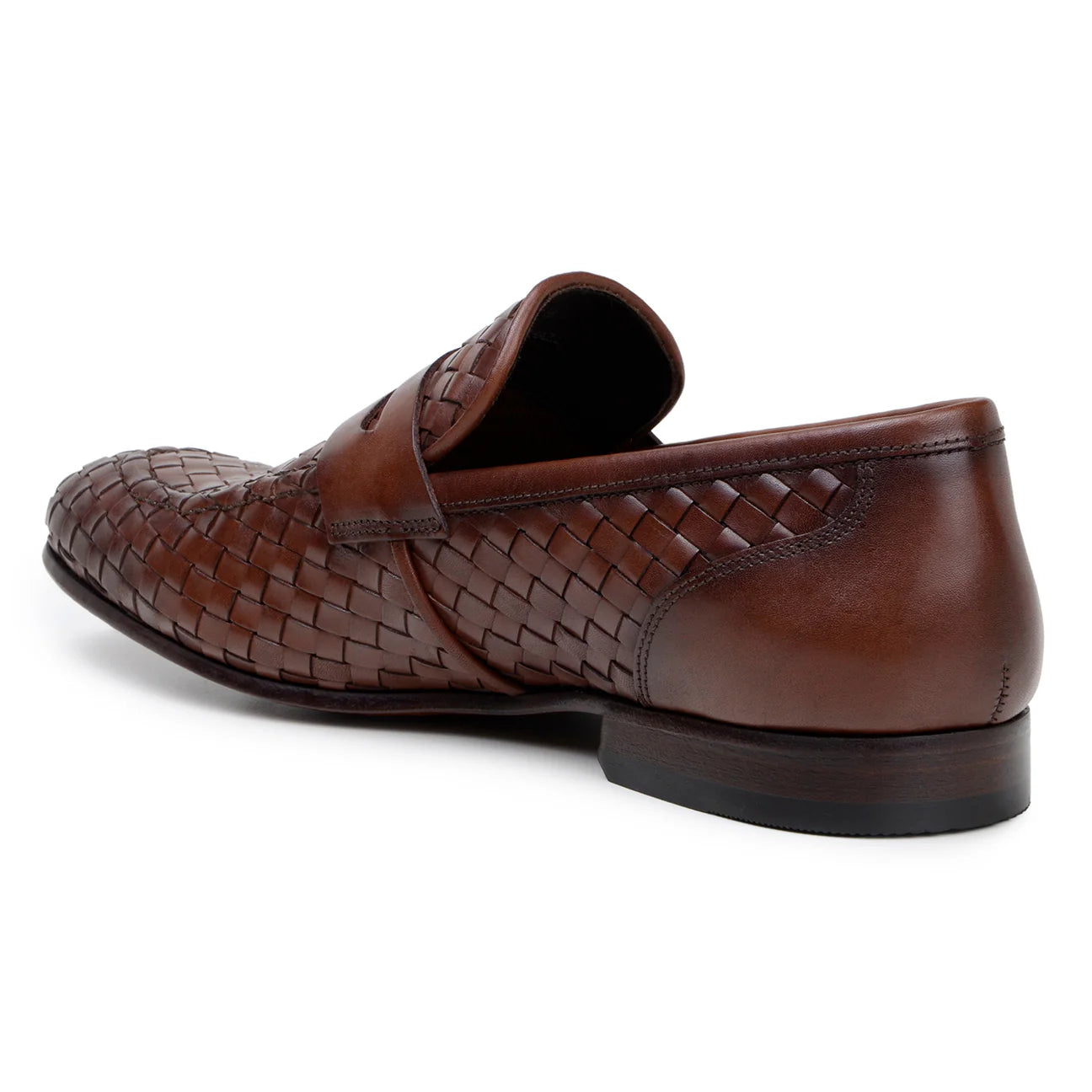 Belvedere Slip-on Penny Loafers Shoes Italian Calfskins Luca Ant.Tan