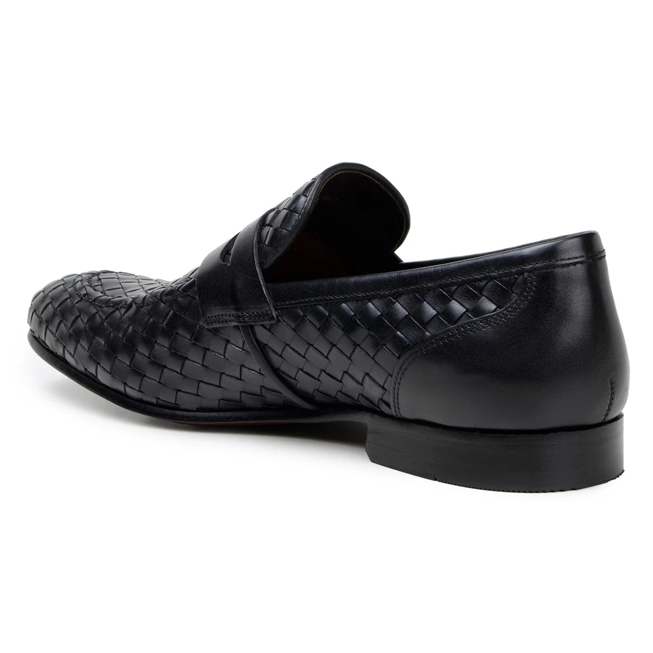 Belvedere Slip-on Penny Loafers Shoes Italian Calfskins Luca Black