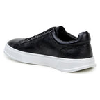 Matteo Black Belvedere Shoes Sneaker Deerskin Leather Black