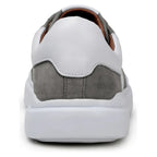 Belvedere Sneaker Suede Leather Olivier Pewter White Shoes