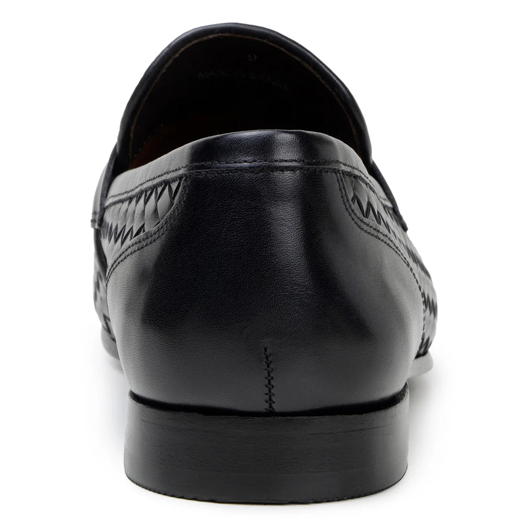 Belvedere Slip-on Penny Loafers Shoes Italian Calfskins Luca Black