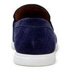 Belvedere Men's Walking Shoes Penny Loafer Niko Navy Suede Leather