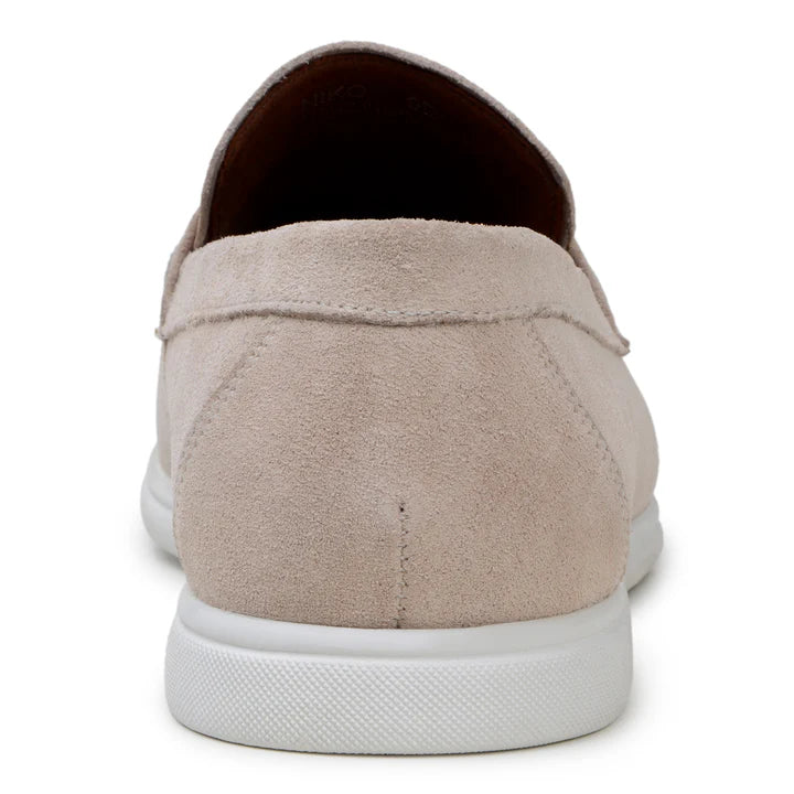 Belvedere Men's Walking Shoes Penny Loafer Niko  Sand Suede Leather