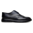 Belvedere Studio Enzo Men's Walking Lace Up Sneaker Leather Black