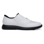 Belvedere Men's Shoes Maxim Wingtip Rich Patent Leather White Sneaker