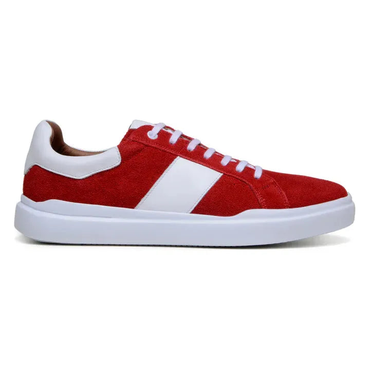 Belvedere Sneaker Suede Leather Olivier Red Shoes
