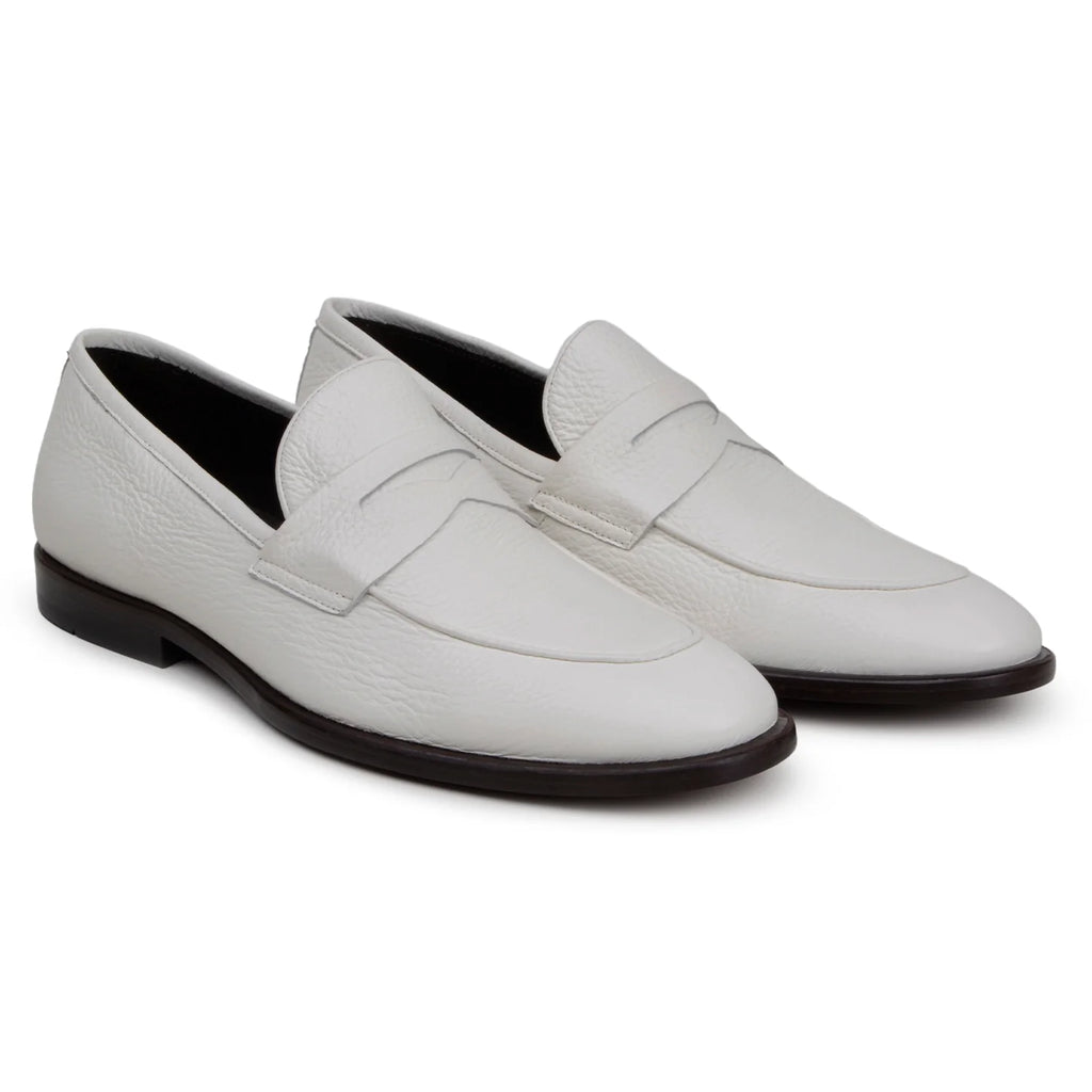 Belvedere Men's Shoes Slip On NOHR Italian luxury Deerskin White