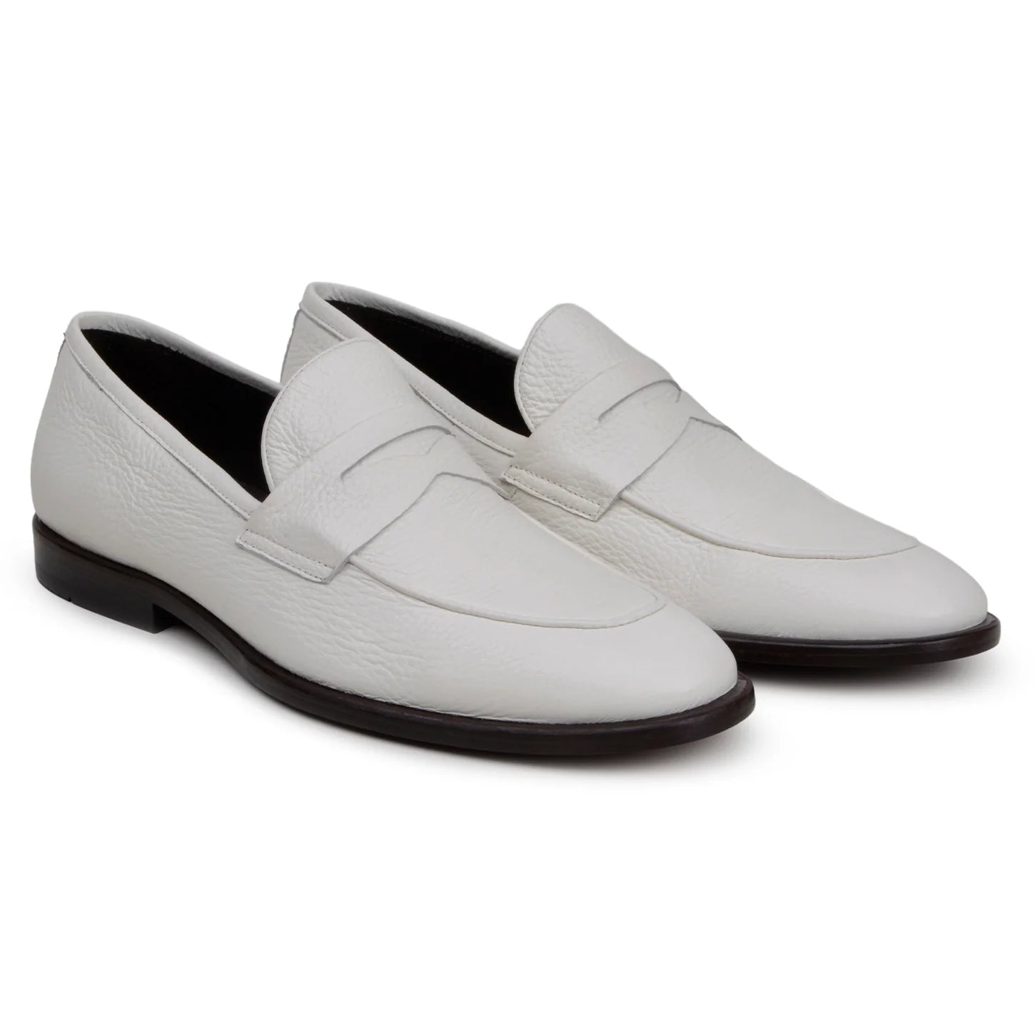 Belvedere Men's Shoes Slip On NOHR Italian luxury Deerskin White