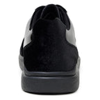 Belvedere Men's Formal Sneaker Edmound Black Velvet Patent Leather