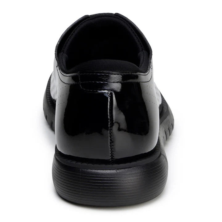 Belvedere Men's Shoes Maxim Wingtip Rich Patent Leather Black Sneaker