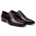 Belvedere Men's Shoes Saggio Opanka Italian Calf Leather Lace Up Tabacco