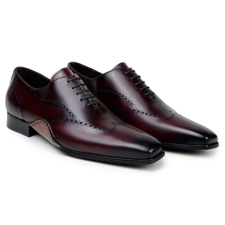 Belvedere Men's Shoes Otto Italian Calf Leather opanka Ant. Burgundy