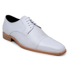 Belvedere Studio Men's Dress Shoes Alexander Deerskin Leather White