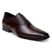 Belvedere Men's Shoes Saggio Opanka Italian Calf Leather Lace Up Tabacco