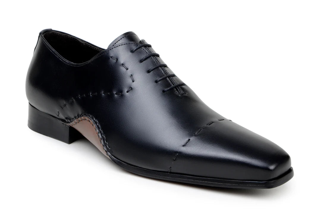Belvedere Men's Shoes Maestro Italian Calf Leather Opanka construction Black
