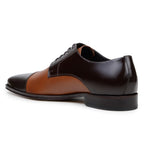 Belvedere Studio Alexander Genuine Italian Deerskin Derby Brown / Tan
