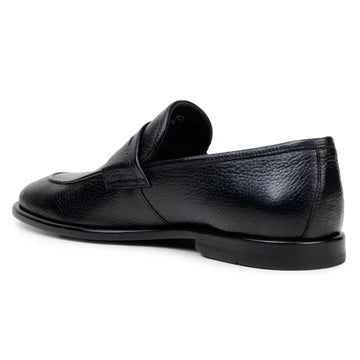 Belvedere Men's Shoes Slip On NOHR Italian luxury Deerskin Black