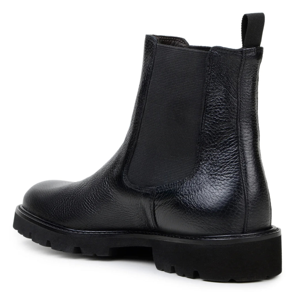 Belvedere Chesla Boots Asher  Italian Deerskin and supple Nappa Leather Black