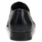 Belvedere Men's Shoes Saggio Opanka Italian Calf Leather Lace Up Black