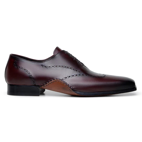Belvedere Men's Shoes Otto Italian Calf Leather opanka Ant. Burgundy