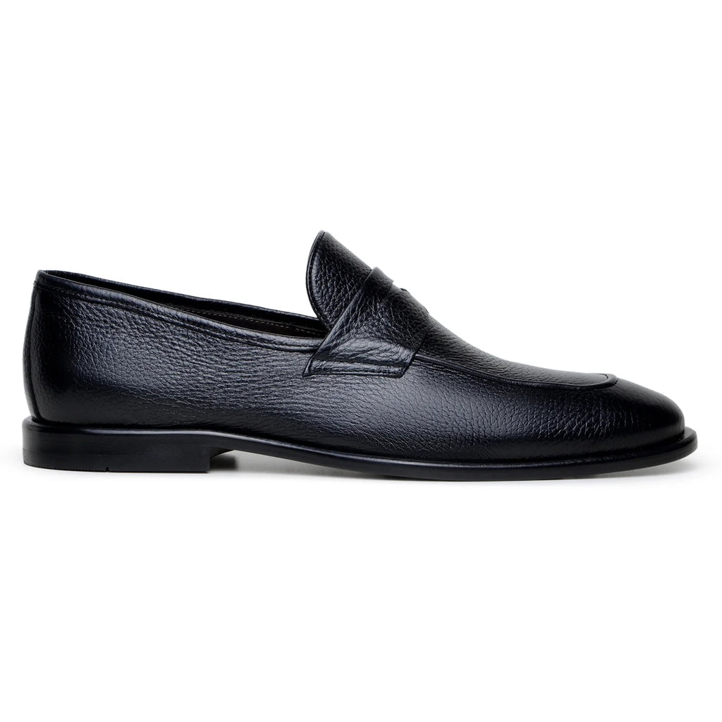 Belvedere Men's Shoes Slip On NOHR Italian luxury Deerskin Black