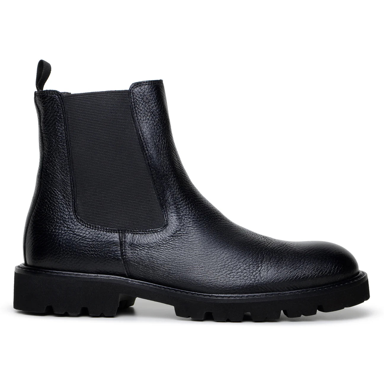 Belvedere Chesla Boots Asher  Italian Deerskin and supple Nappa Leather Black