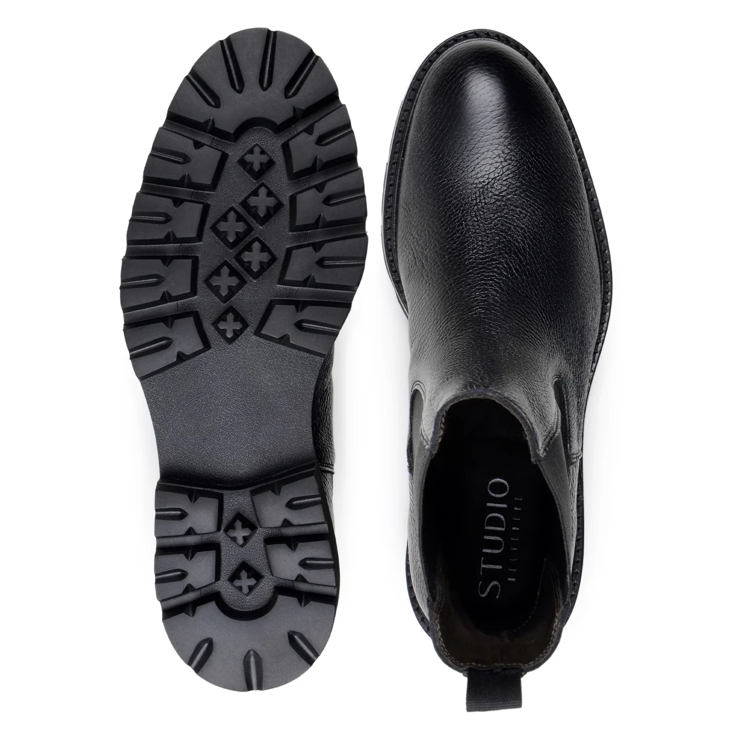 Belvedere Chesla Boots Asher  Italian Deerskin and supple Nappa Leather Black