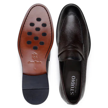 Belvedere Men's Shoes Slip On NOHR Italian luxury Deerskin Brown