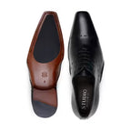 Belvedere Men's Shoes Maestro Italian Calf Leather Opanka construction Black