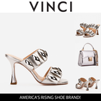 The Eclipse Silver Leather Women Sandal