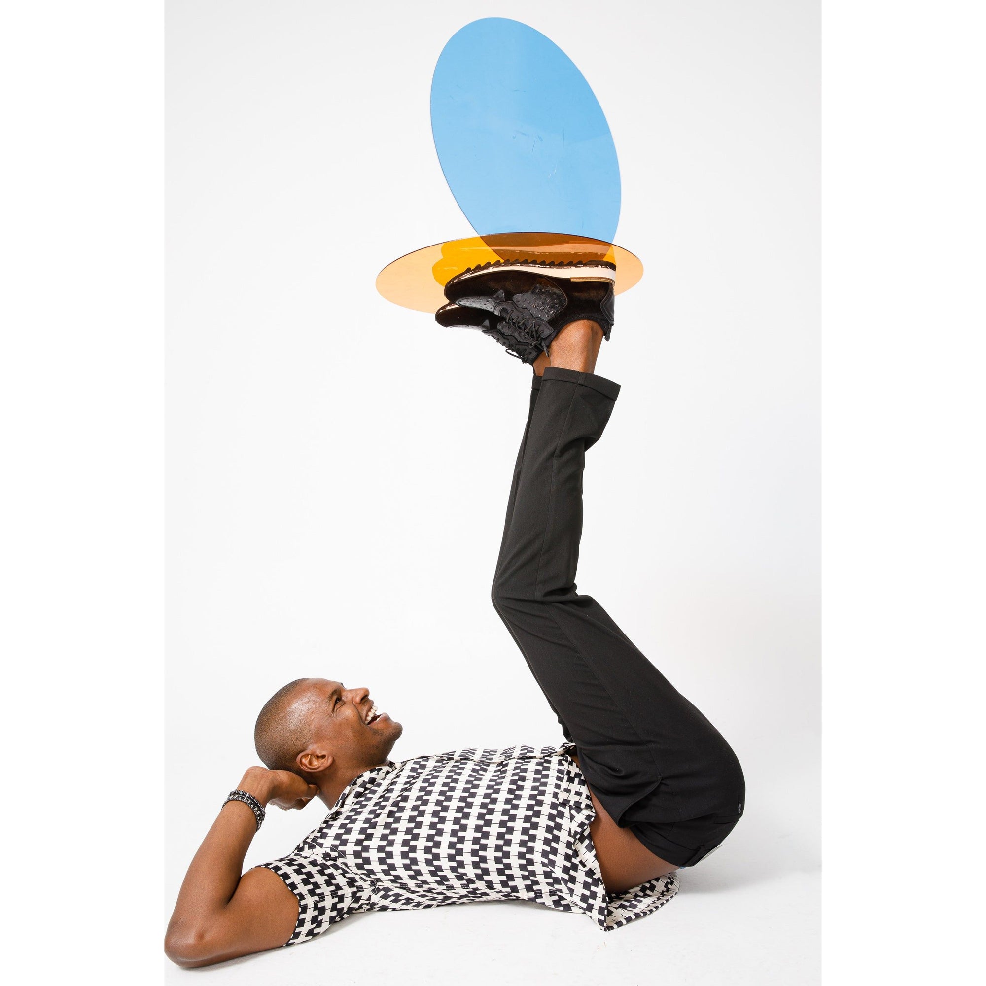 The Sopez Black Leather Men Sneaker