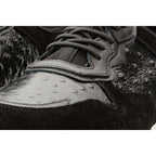 The Sopez Black Leather Men Sneaker