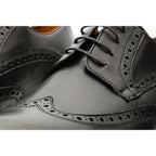 The Molise Black Wingtip Semi Brogue Derby Men  Shoe  Final Sale!