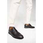 The Molise Black Wingtip Semi Brogue Derby Men  Shoe  Final Sale!