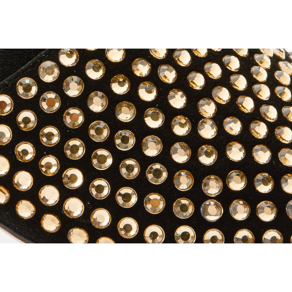 The Ailano Gold Glitter Leather Women Sandal