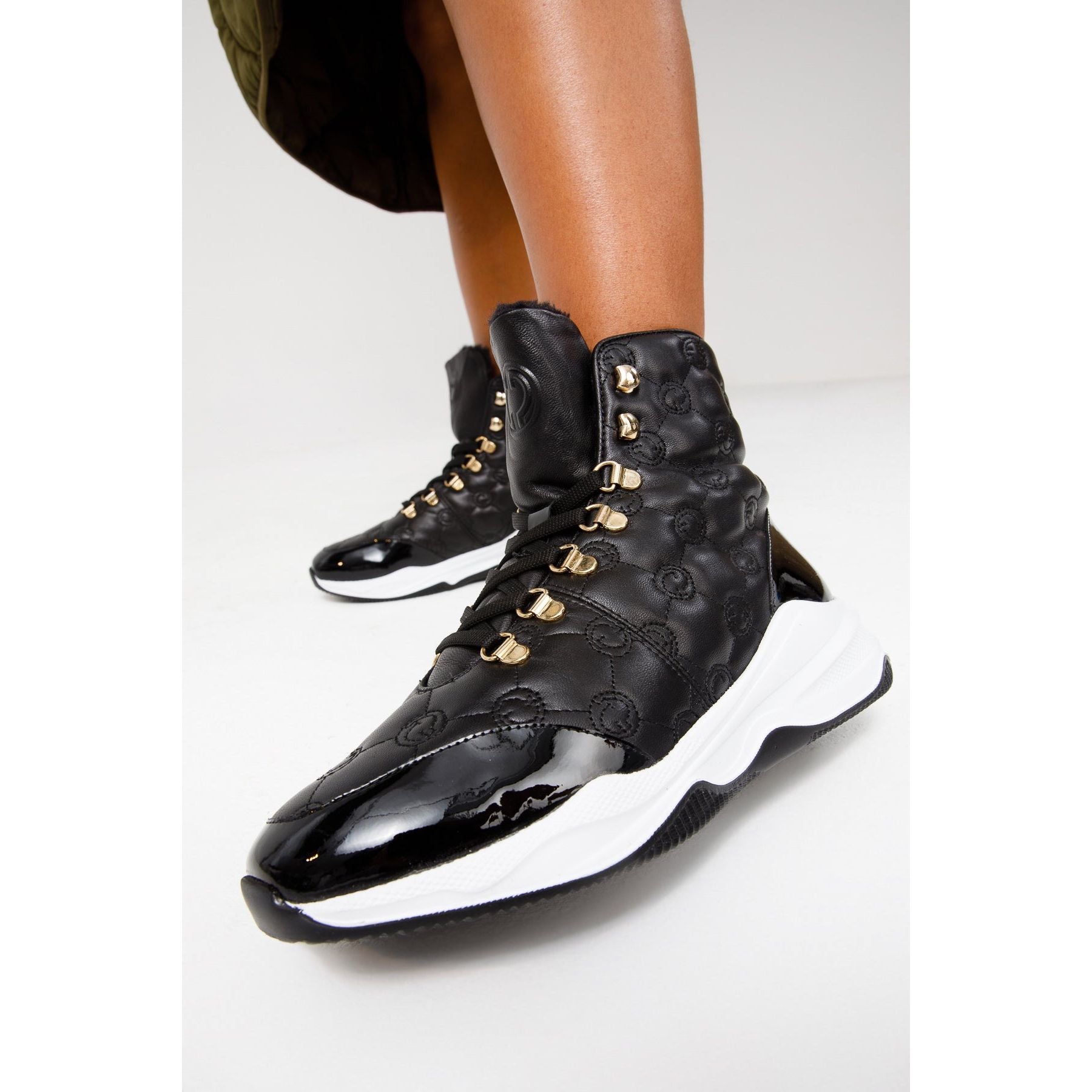 The Cambridge Black Quilted Leather Ankle Women Boot Final Sale!