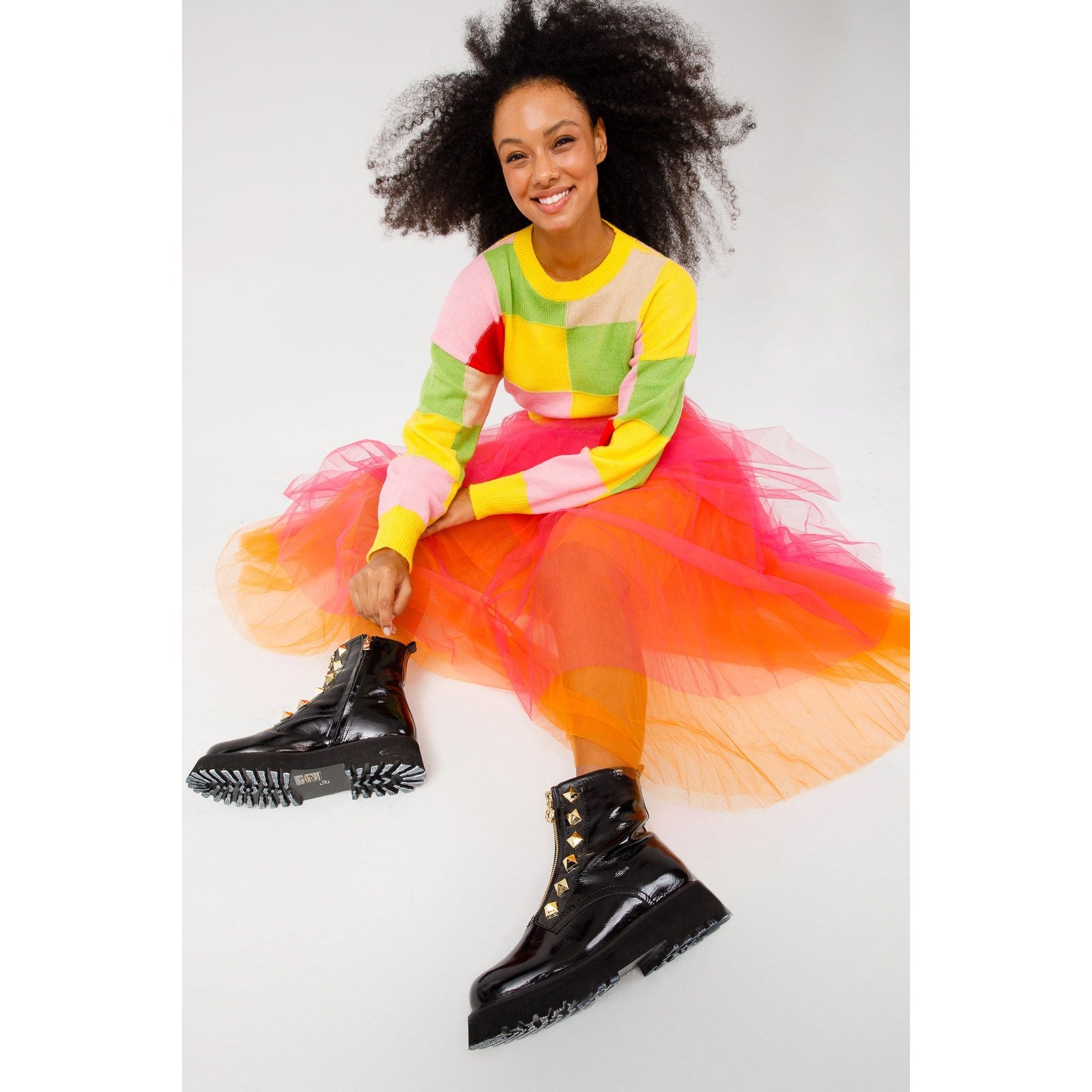 The Ottawa Black Patent Leather Ankle Women Boot