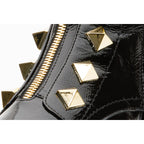 The Ottawa Black Patent Leather Ankle Women Boot