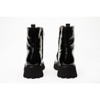 The Ottawa Black Patent Leather Ankle Women Boot
