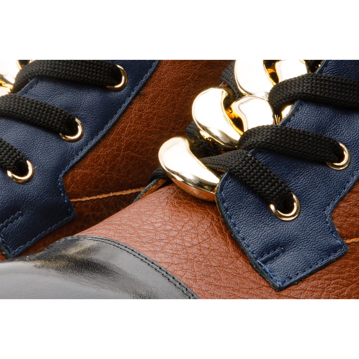 The Belgrad Brown  Leather Lace-Up Ankle Women Boot With a Side Zipper Final Sale!