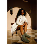 The Luisina Green Handwoven Leather Ankle Boot Final Sale!